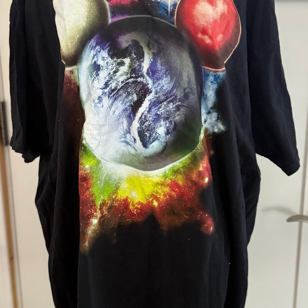 Disney Mickey Planetary Black Graphic Tee